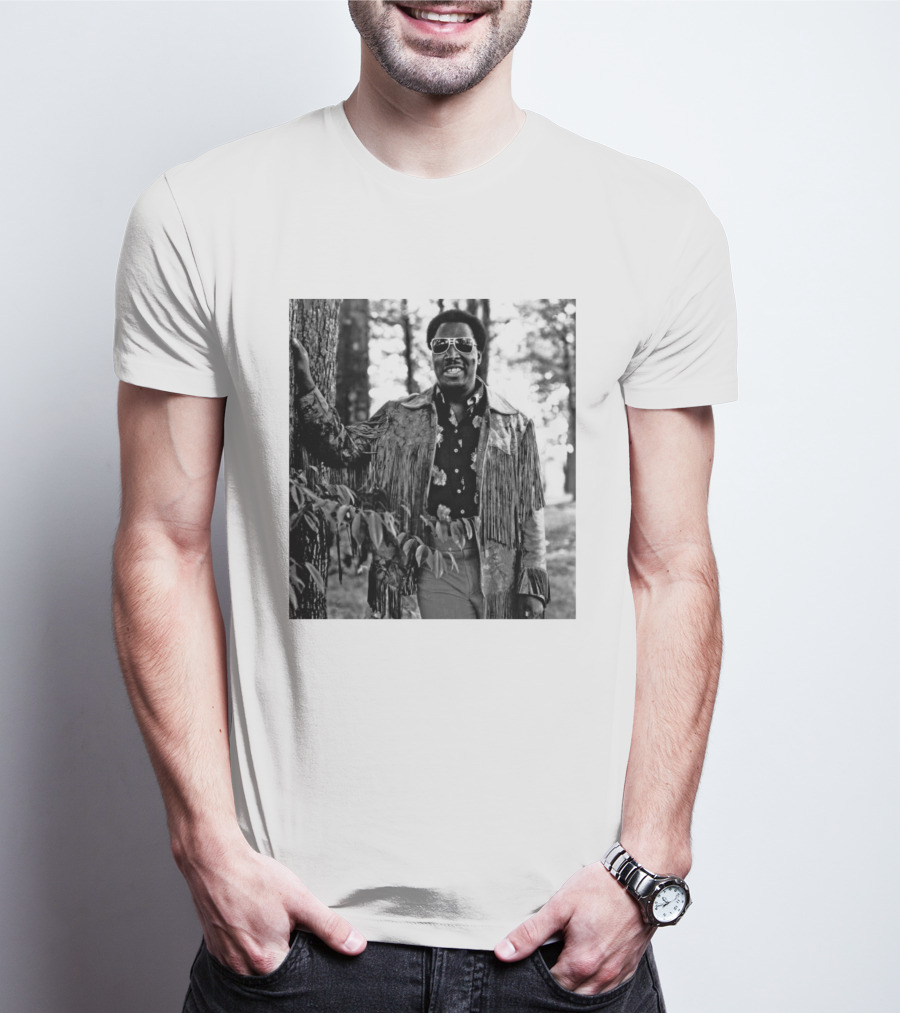 Clarence Carter Singer Fringe Jacket And Sunglasses Outdoors T-Shirt