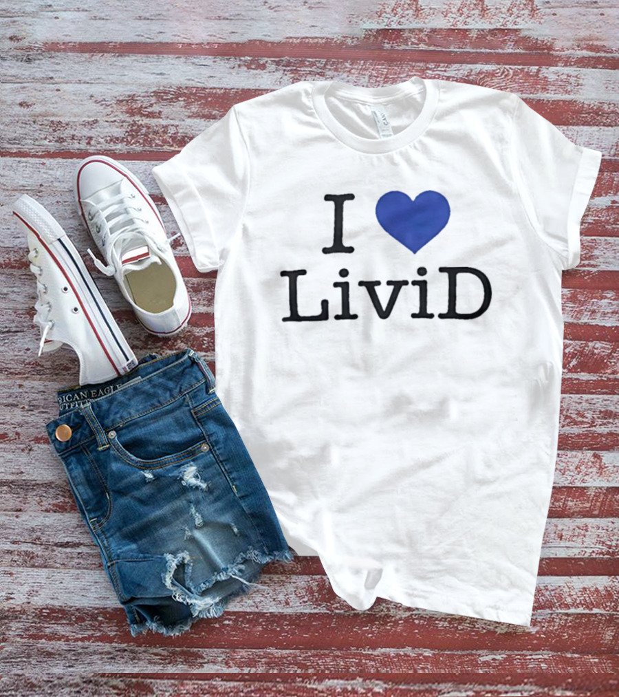 Dan Abrams Wearing I Heart LiviD T-Shirt