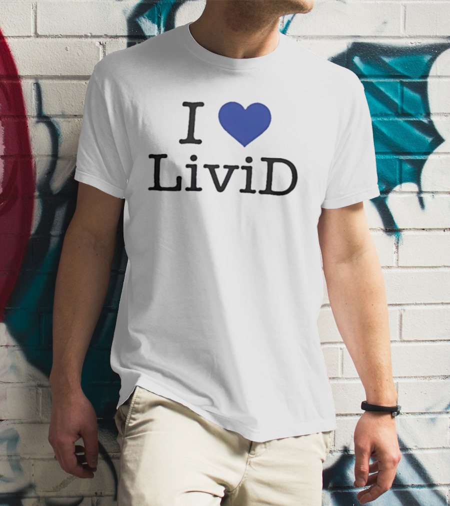 Dan Abrams Wearing I Heart LiviD T-Shirt