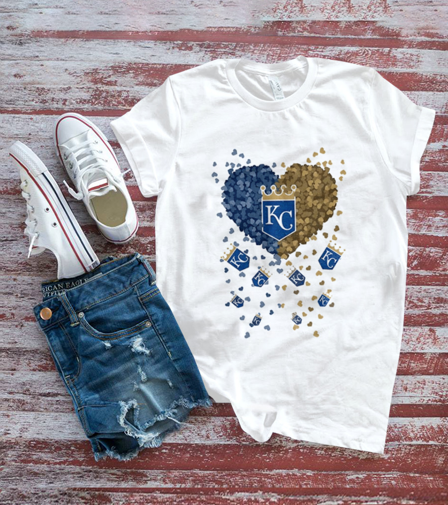 Kansas City Royals Heart KC Emblem MLB 2026 T-Shirt