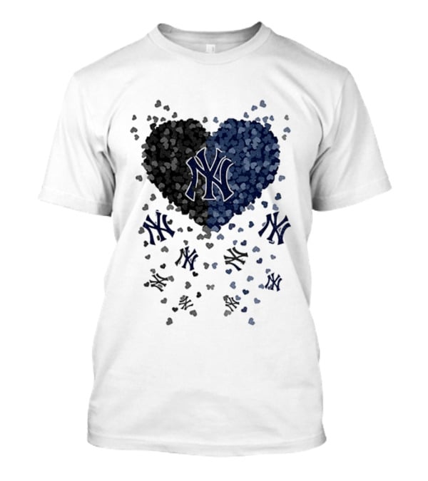 New York Yankees MLB Heart 2026 T-Shirt