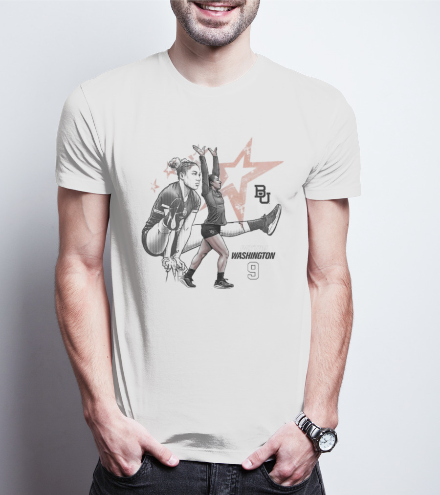 Payton Washington 9 Baylor Acrobatics And Tumbling BU Star T-Shirt