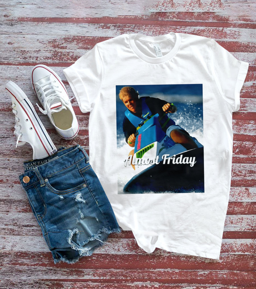 John Daly Throttle Jet Ski Almost Friday T-Shirt