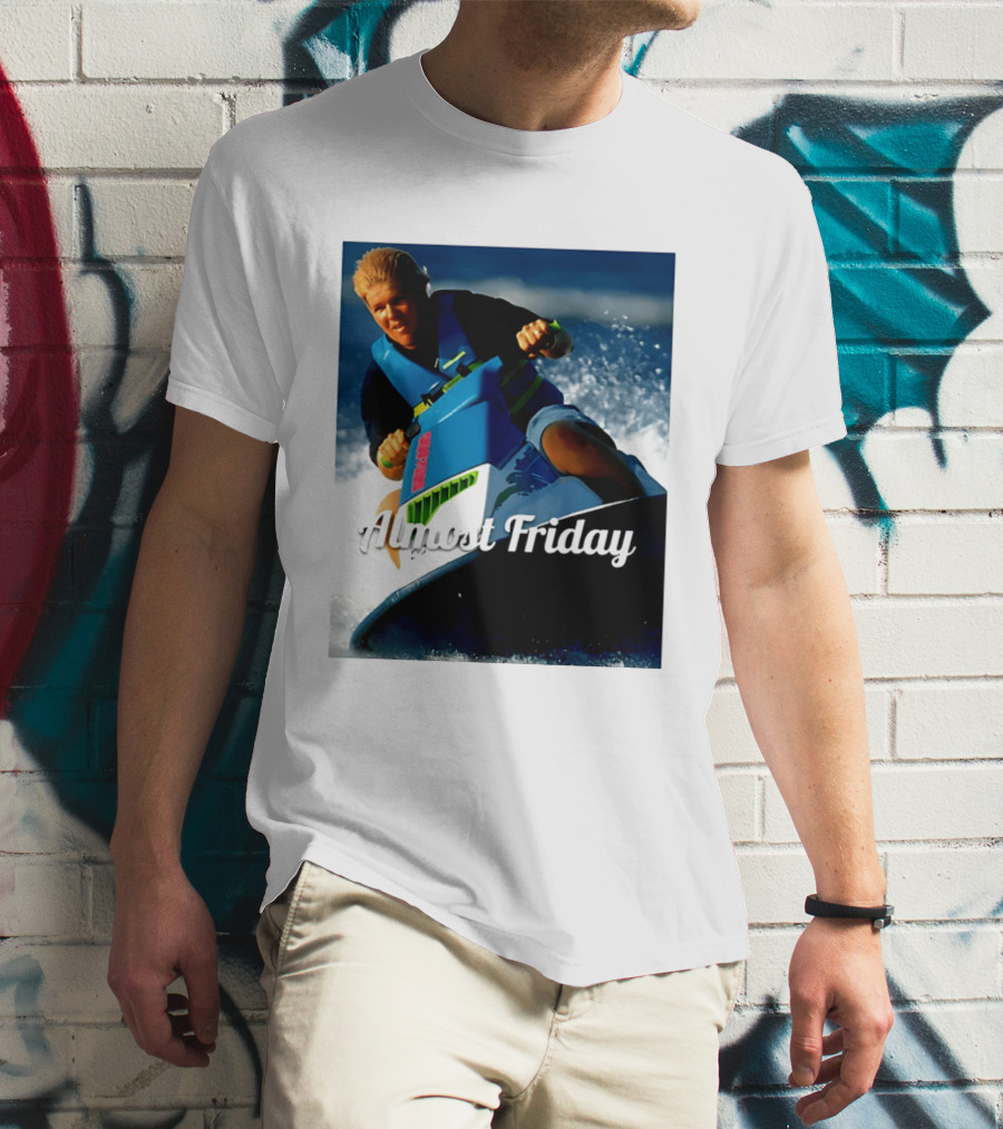 John Daly Throttle Jet Ski Almost Friday T-Shirt