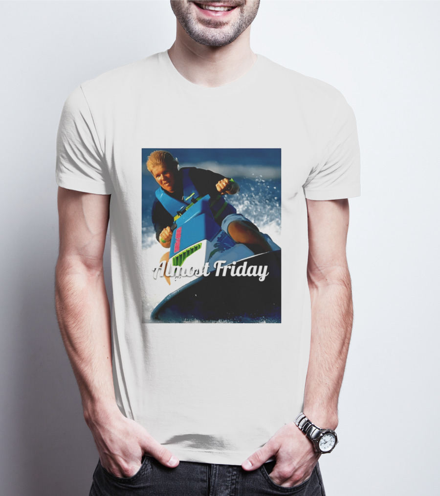 John Daly Throttle Jet Ski Almost Friday T-Shirt