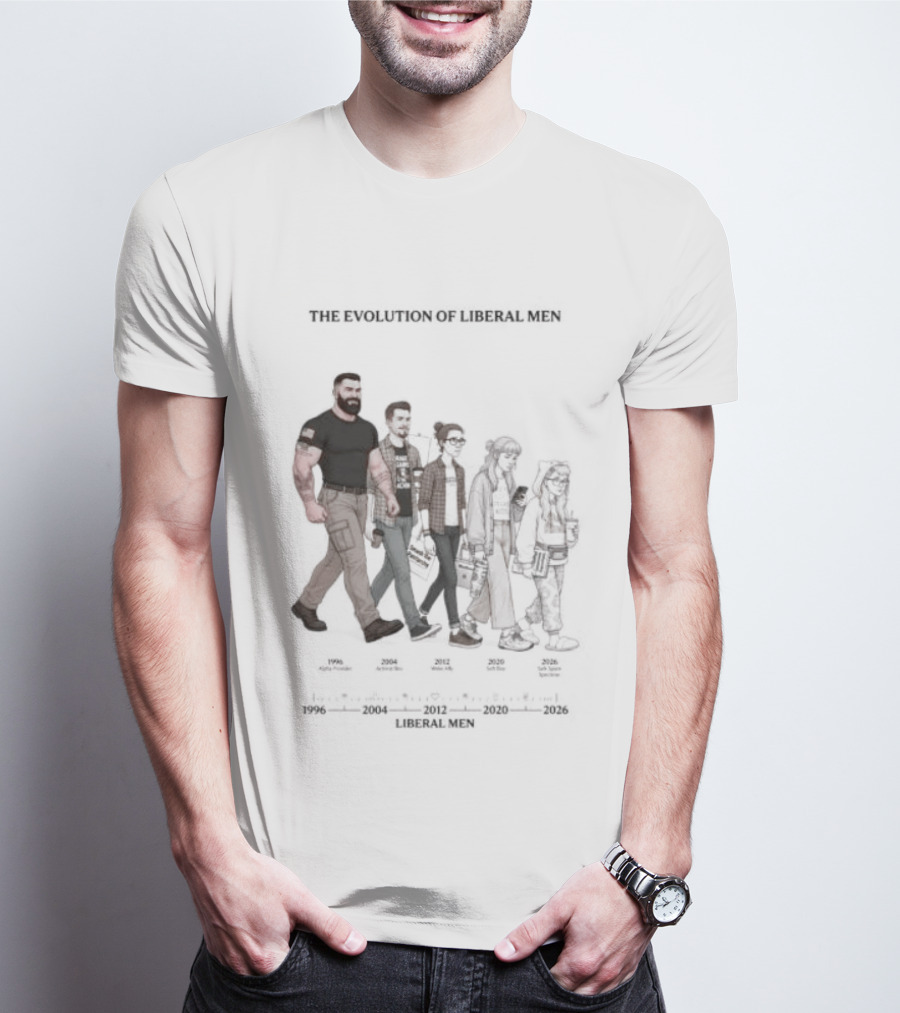 The Evolution Of Liberal Men 2026 T-Shirt