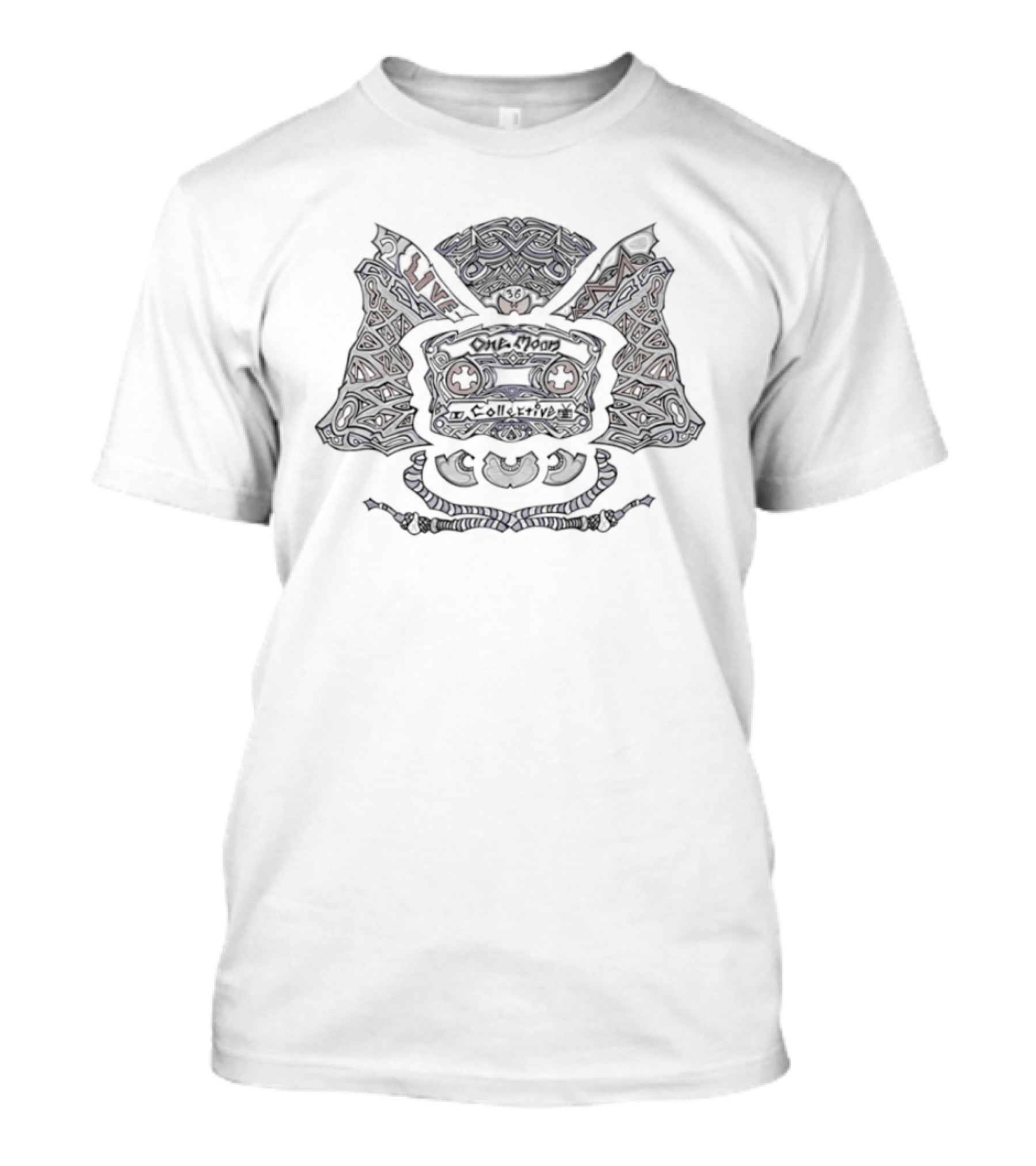 2 Live X One Moon Collective Samurai Helmet T-Shirt