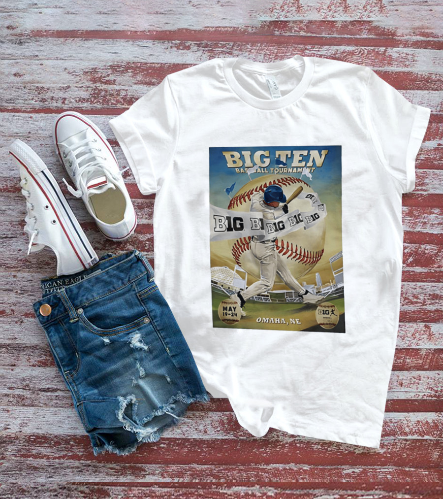 Big Ten Baseball Tournament 2026 Omaha May 19 24 T-Shirt