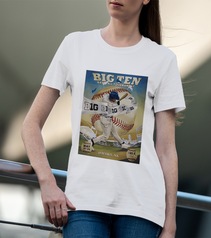 Big Ten Baseball Tournament 2026 Omaha May 19 24 T-Shirt