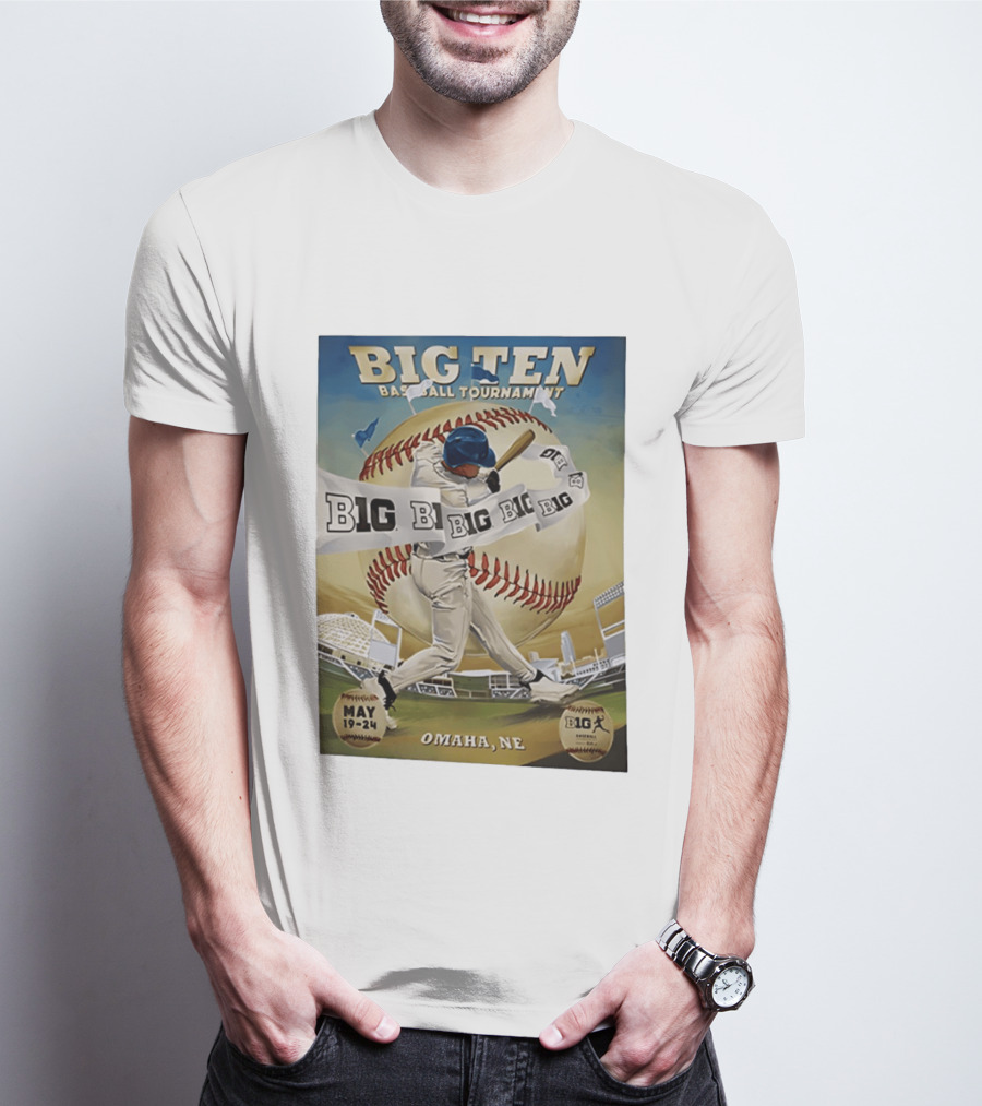 Big Ten Baseball Tournament 2026 Omaha May 19 24 T-Shirt