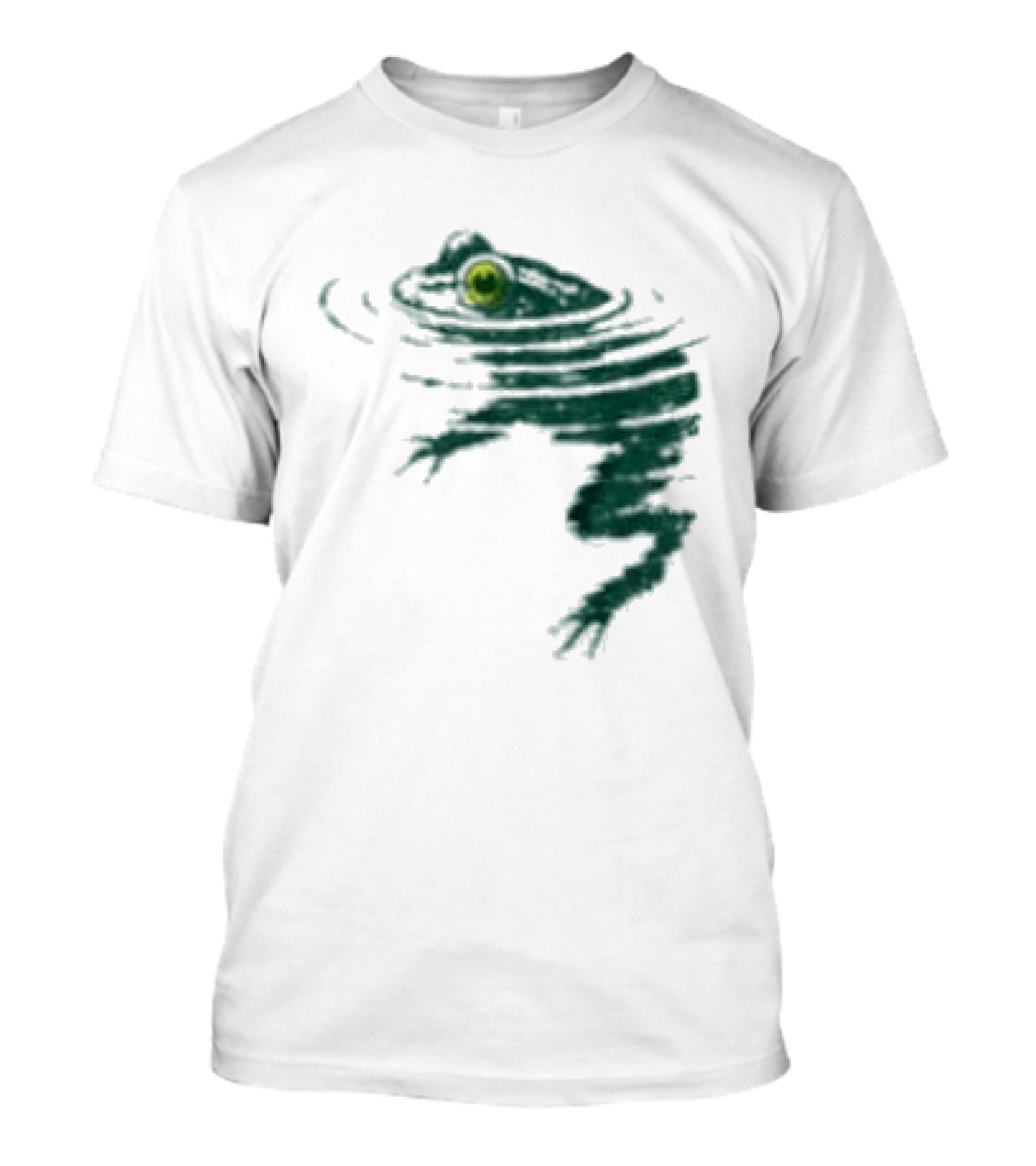 Frog Swimming Ripples In Water T-Shirt