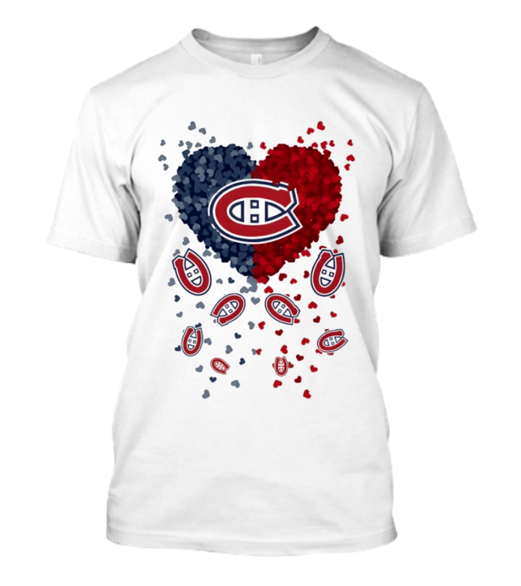 Montreal Canadiens Heart NHL 2026 Team Pride T-Shirt