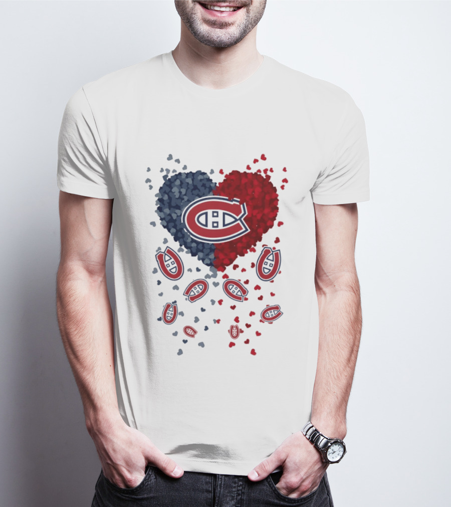 Montreal Canadiens Heart NHL 2026 Team Pride T-Shirt