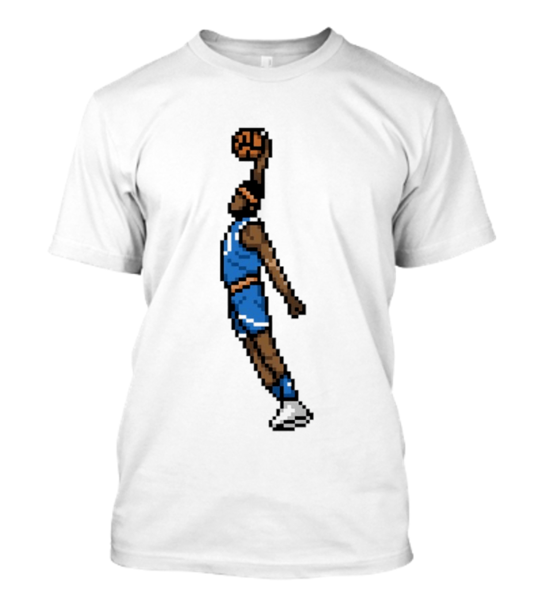 Mitchell Robinson Return Of The Mitch New York Knicks 8 Bit Retro Basketball Dunk T-Shirt