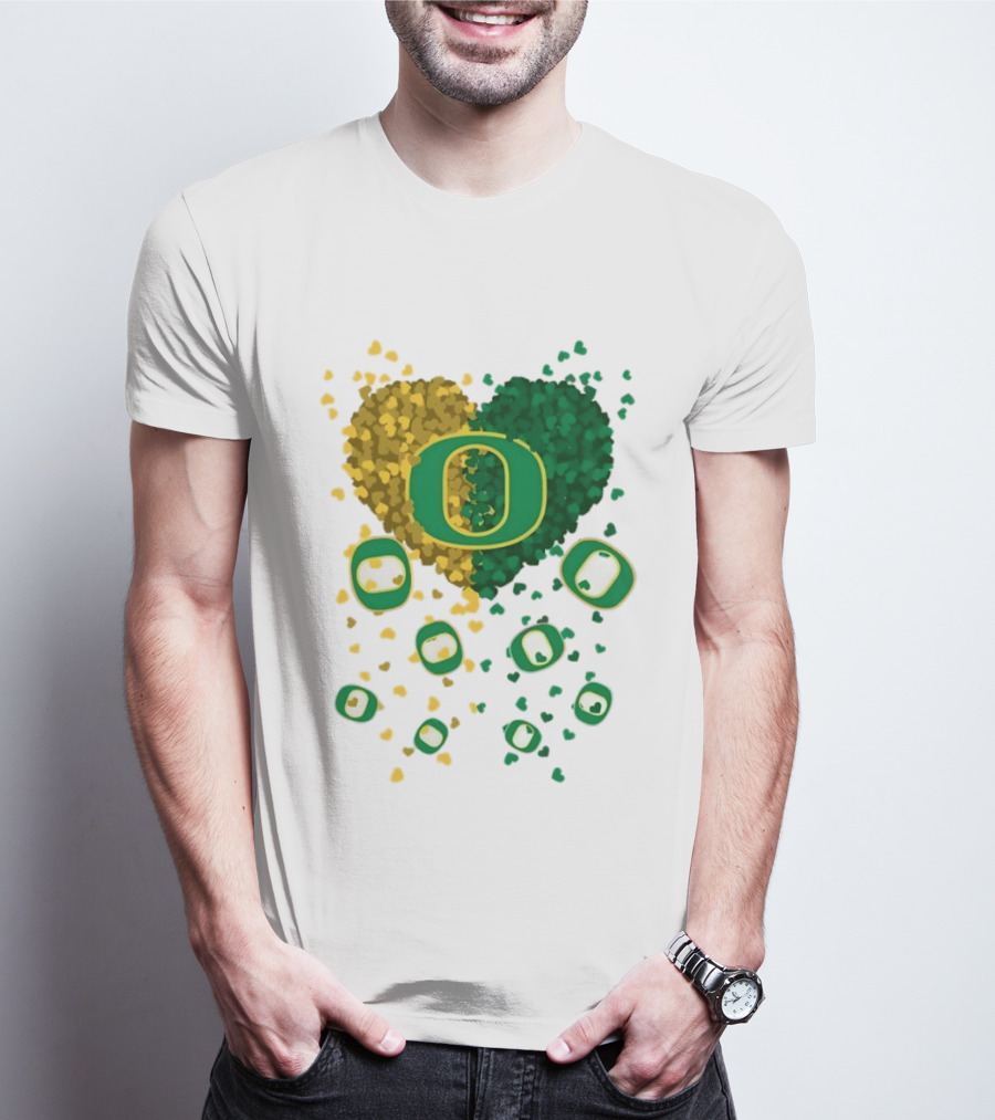 Oregon Ducks Football Heart 2026 T-Shirt