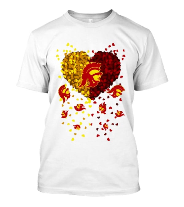 USC Trojans Heart Football 2026 Fan T-Shirt