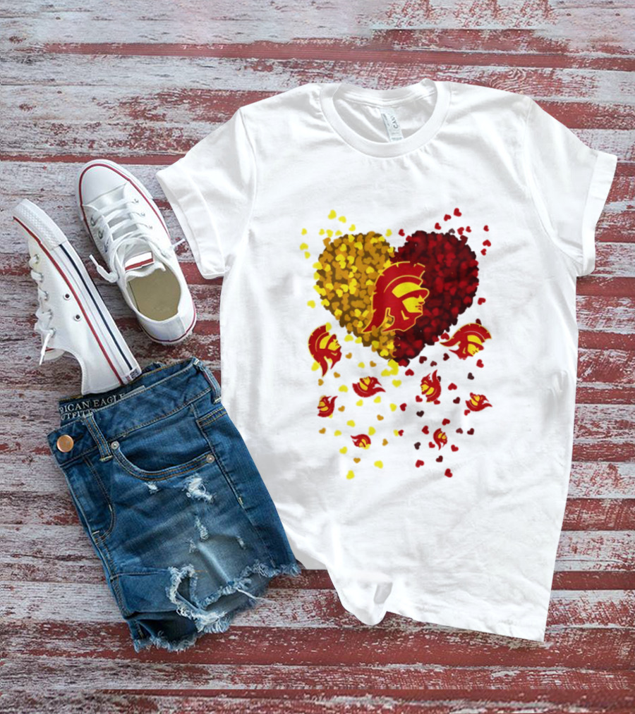 USC Trojans Heart Football 2026 Fan T-Shirt