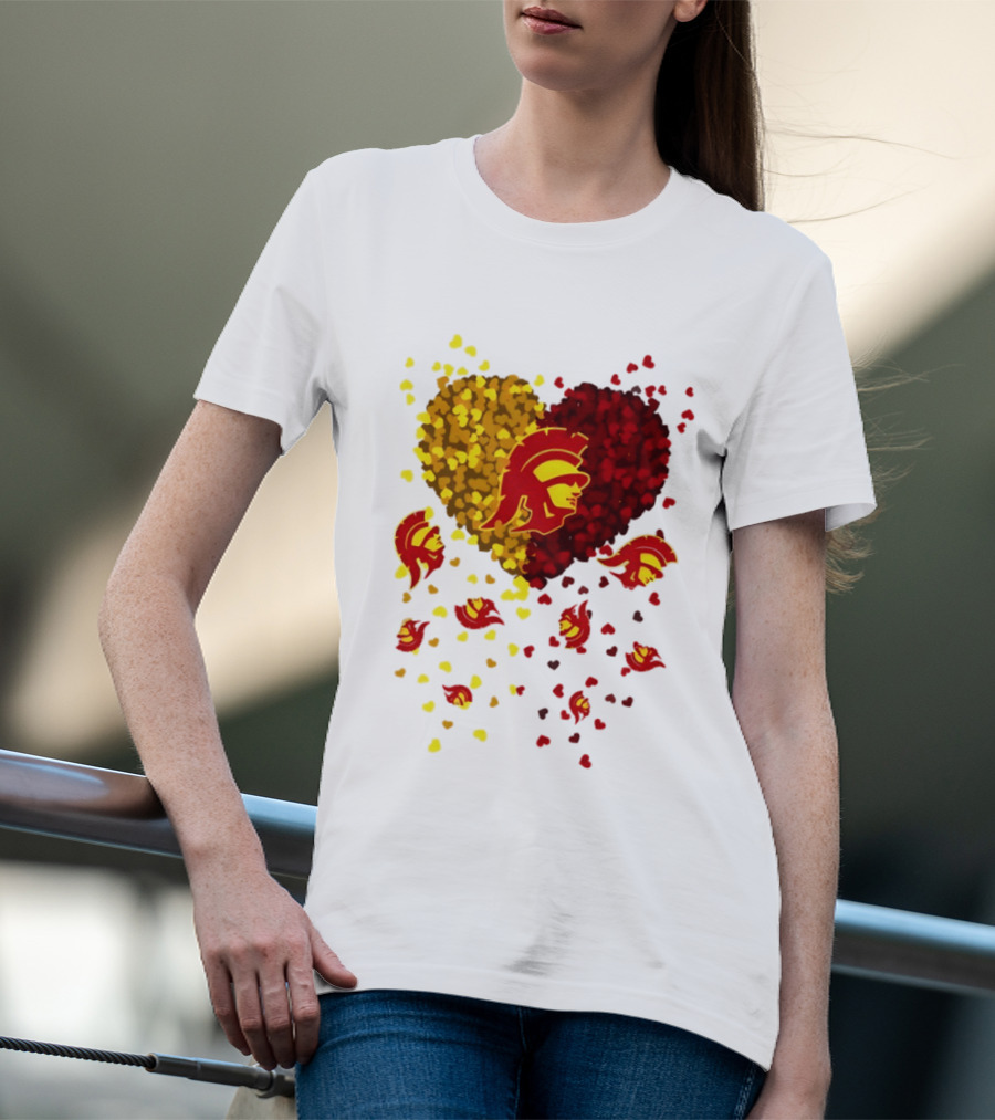 USC Trojans Heart Football 2026 Fan T-Shirt