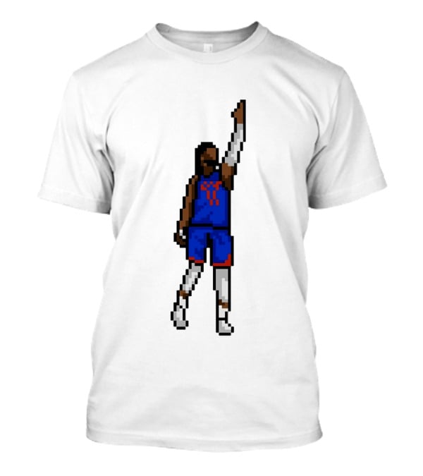 Jalen Brunson Clutch Pixel Art New York Knicks Basketball T-Shirt