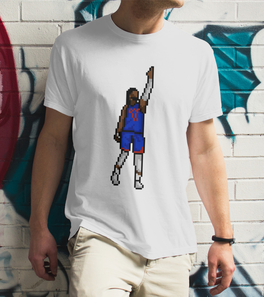Jalen Brunson Clutch Pixel Art New York Knicks Basketball T-Shirt