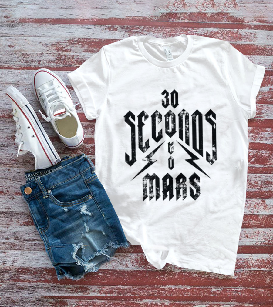 30 Seconds To Mars Lightning Bolt T-Shirt