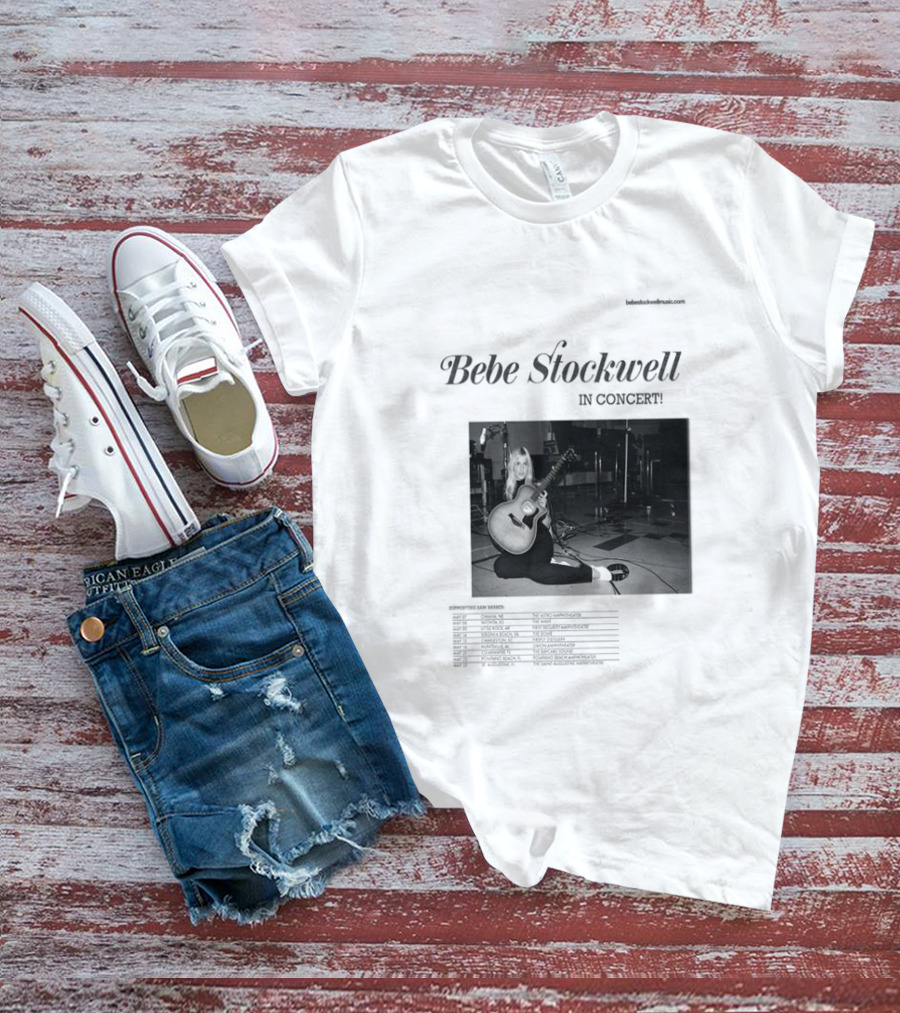 Bebe Stockwell In Concert Tour 2026 Dates Featuring Sam Barber T-Shirt