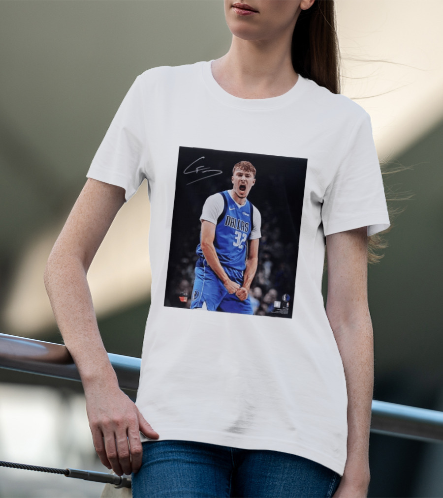 Cooper Flagg Dallas Mavericks Autographed Memorabilia NBA Collectible T-Shirt