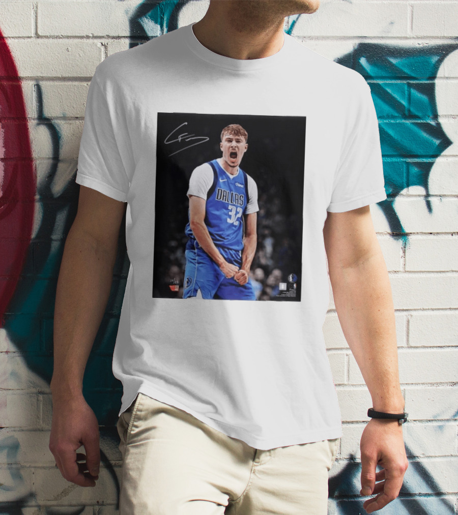 Cooper Flagg Dallas Mavericks Autographed Memorabilia NBA Collectible T-Shirt