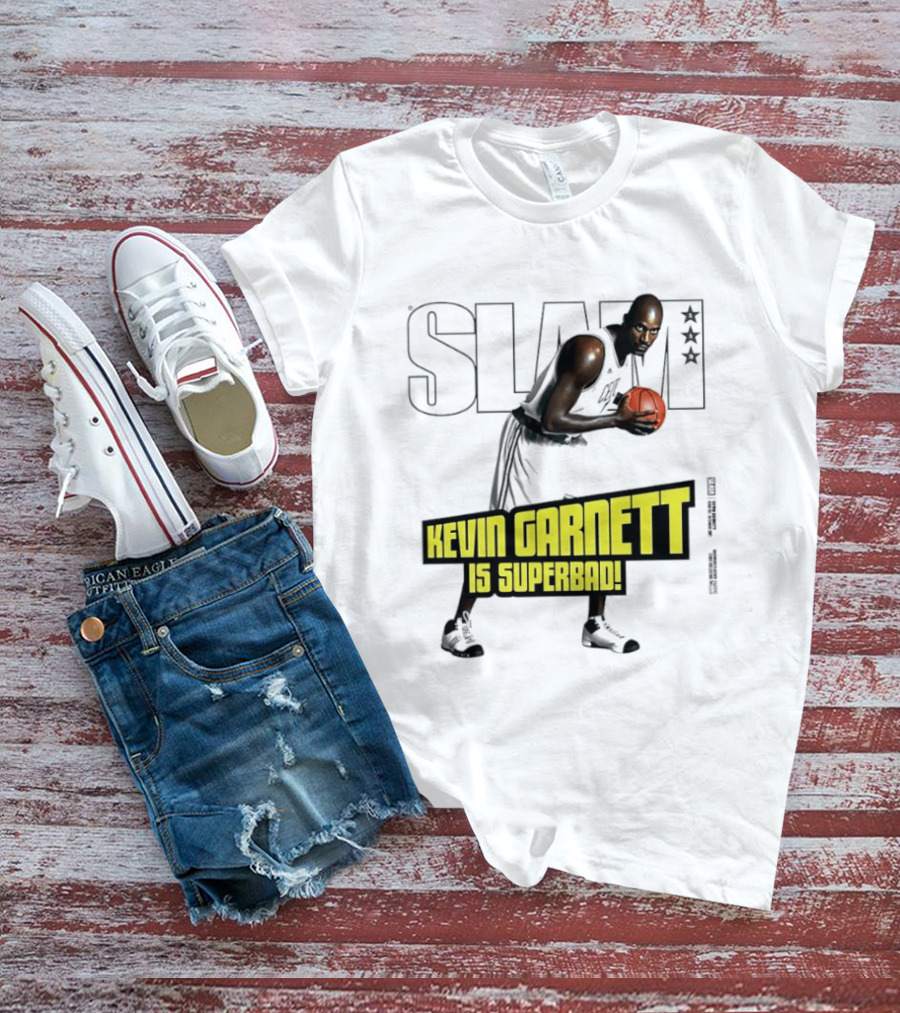 SLAM Magazine Cover Kevin Garnett Boston Celtics Is Superbad T-Shirt