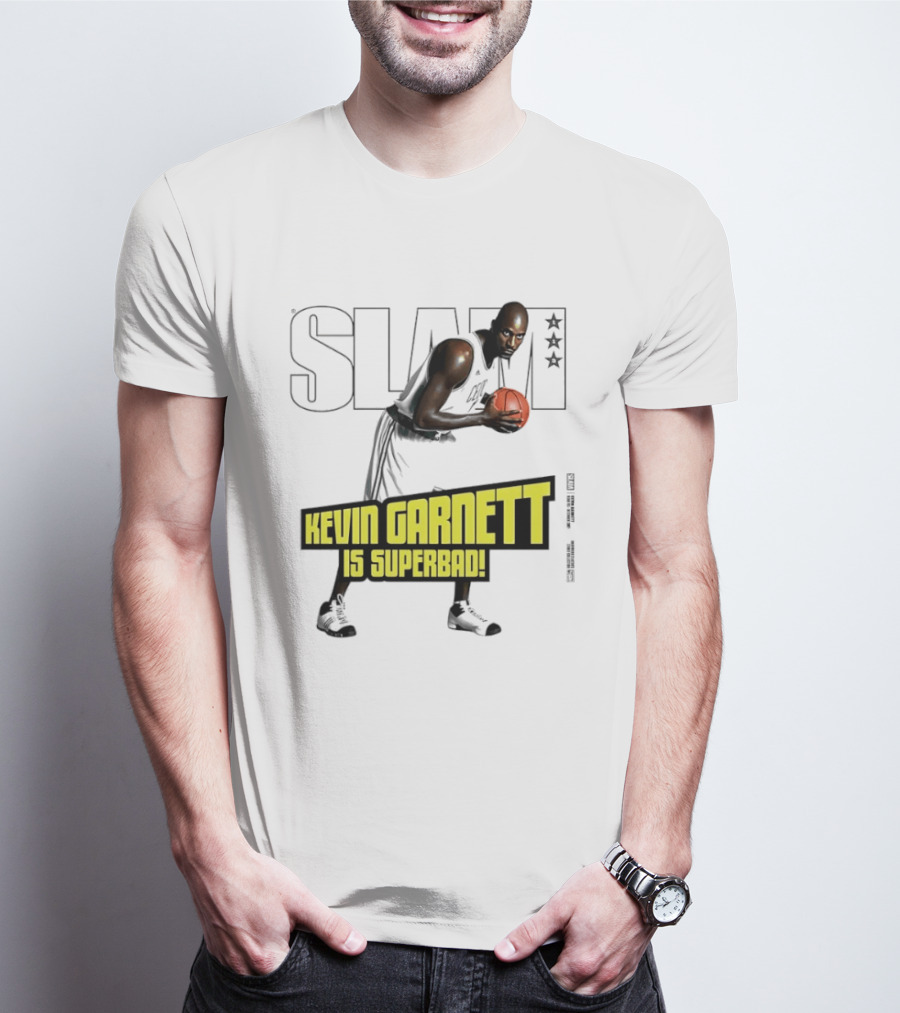 SLAM Magazine Cover Kevin Garnett Boston Celtics Is Superbad T-Shirt