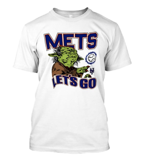 New York Mets Yoda Collaboration Let's Go Star Wars MLB T-Shirt