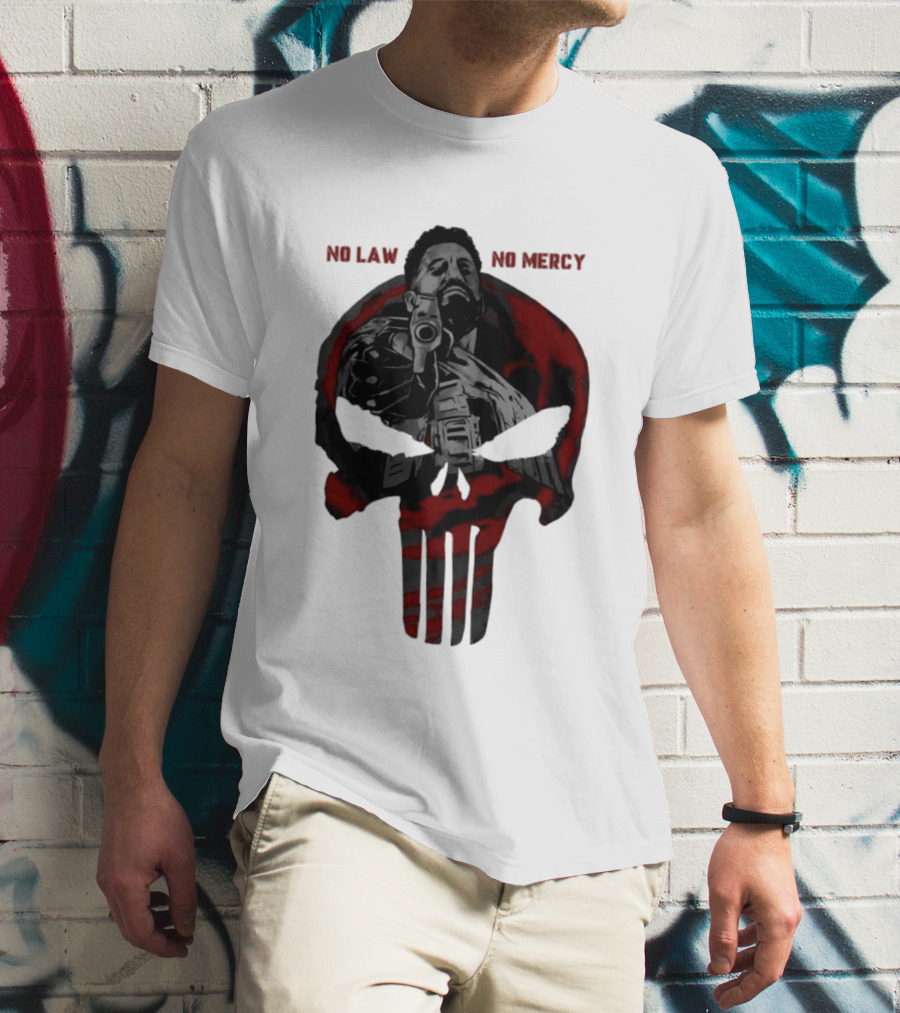 No Law No Mercy Skull Of Terror The Punisher Marvel Universal T-Shirt