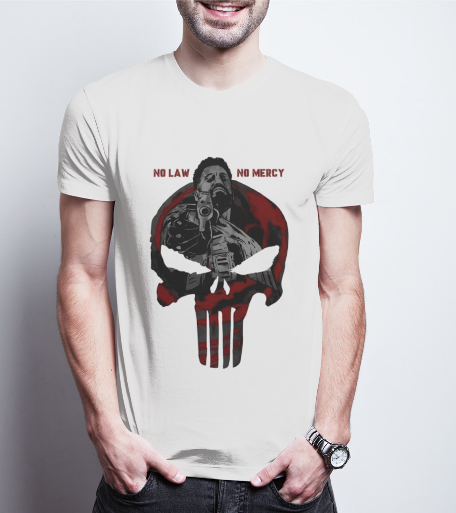 No Law No Mercy Skull Of Terror The Punisher Marvel Universal T-Shirt