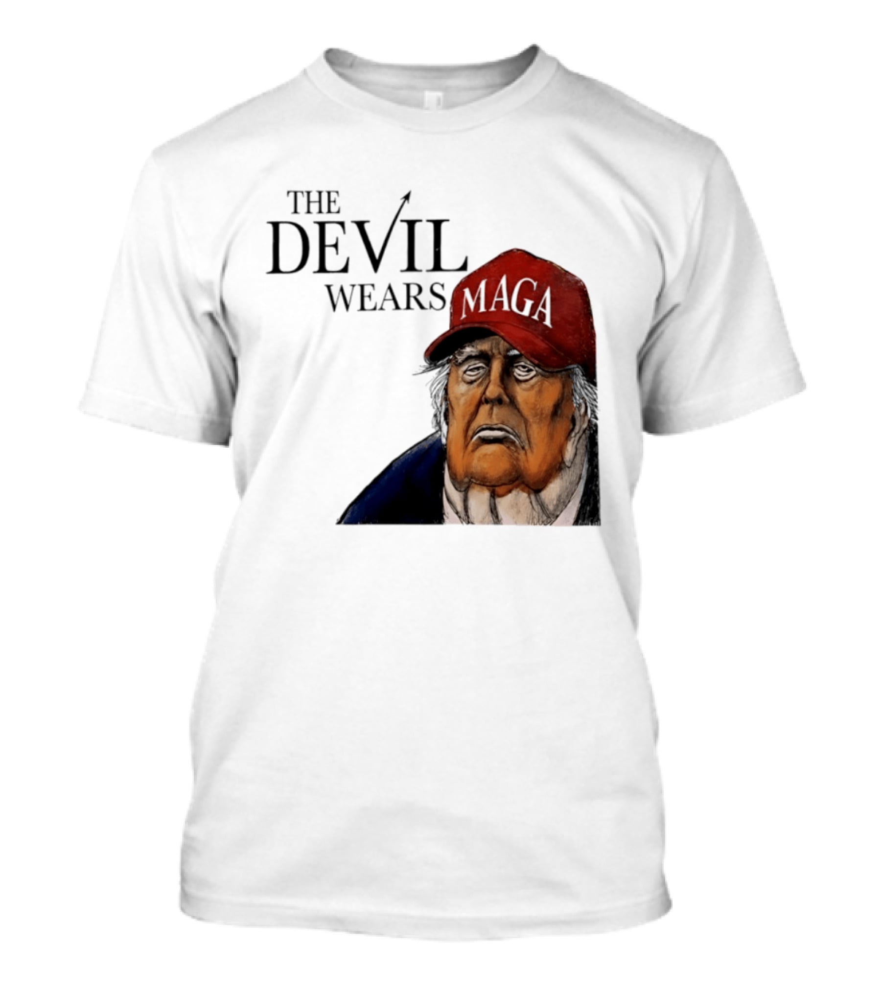 The Devil Wears MAGA Cap Trump T-Shirt