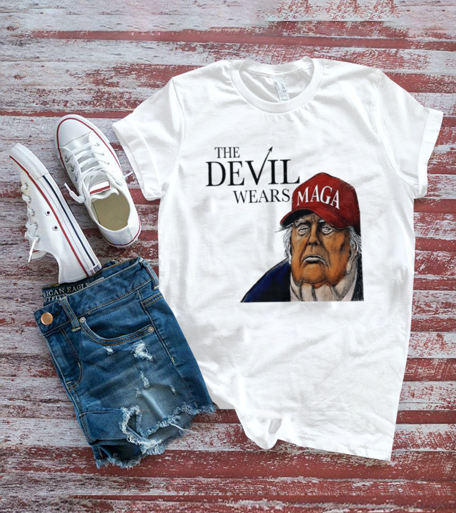 The Devil Wears MAGA Cap Trump T-Shirt