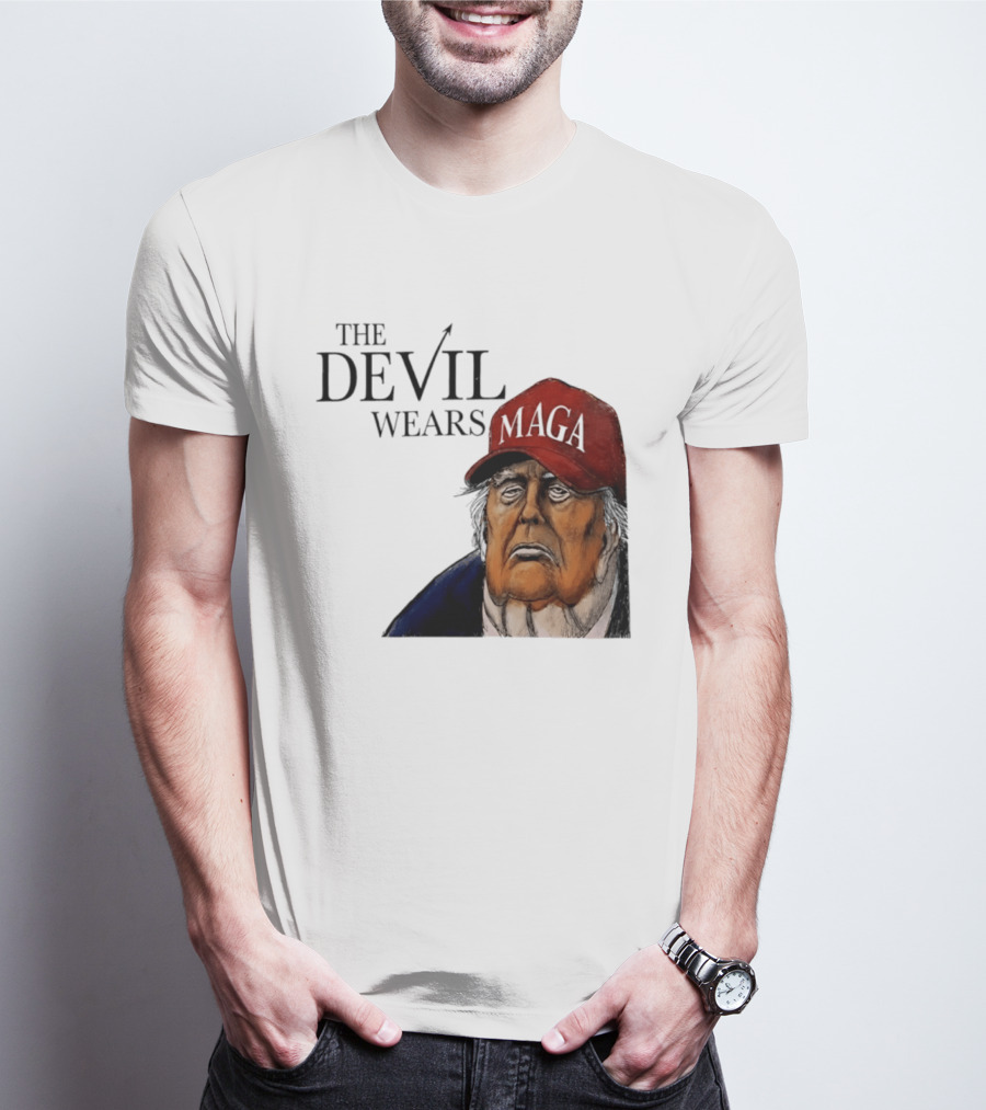 The Devil Wears MAGA Cap Trump T-Shirt