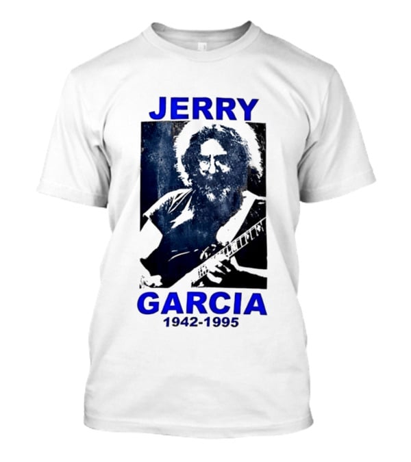 Jerry Garcia 1942 1995 Image With Guitar T-Shirt
