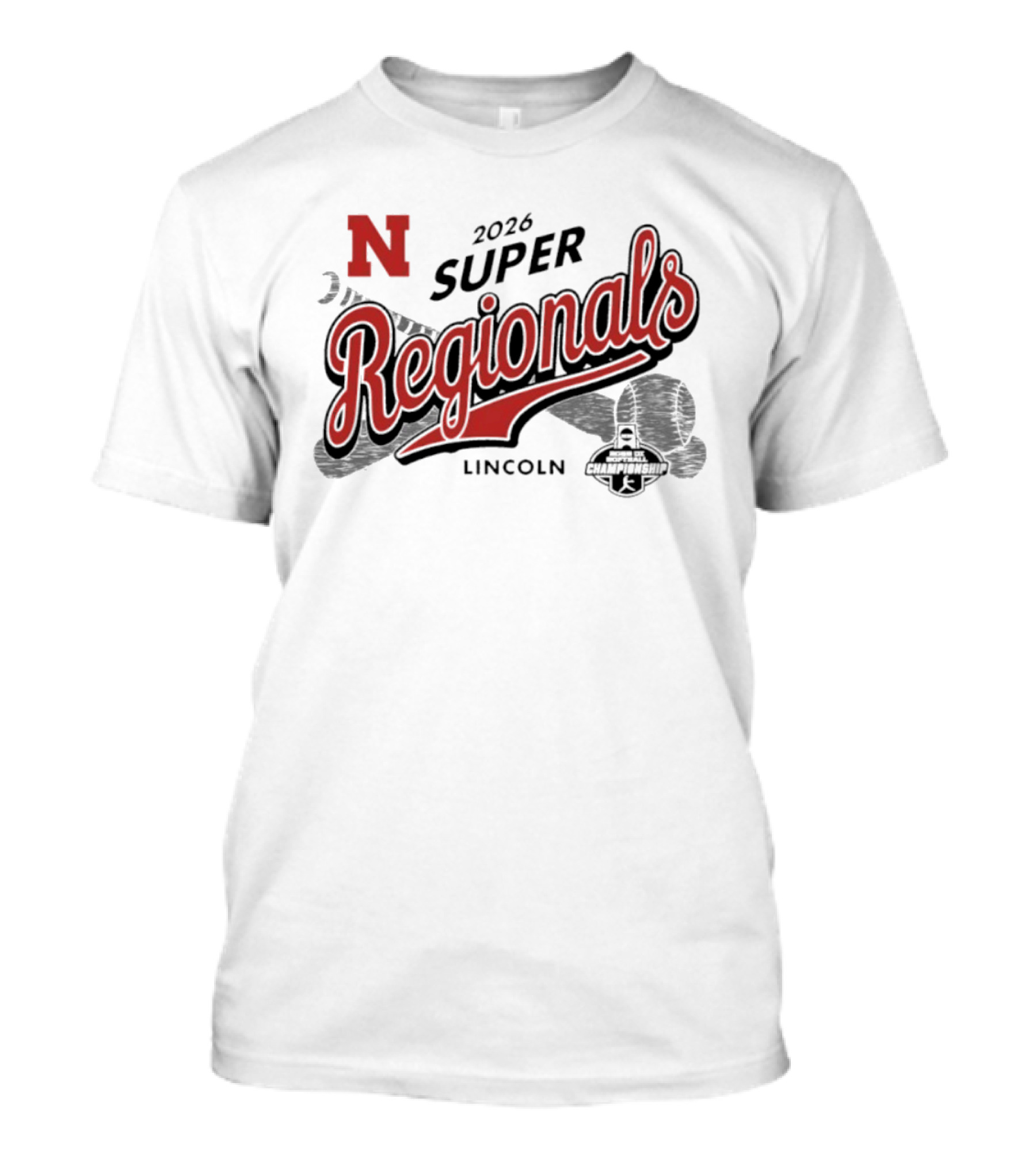 Nebraska Huskers 2026 Super Regionals Lincoln Championship T-Shirt