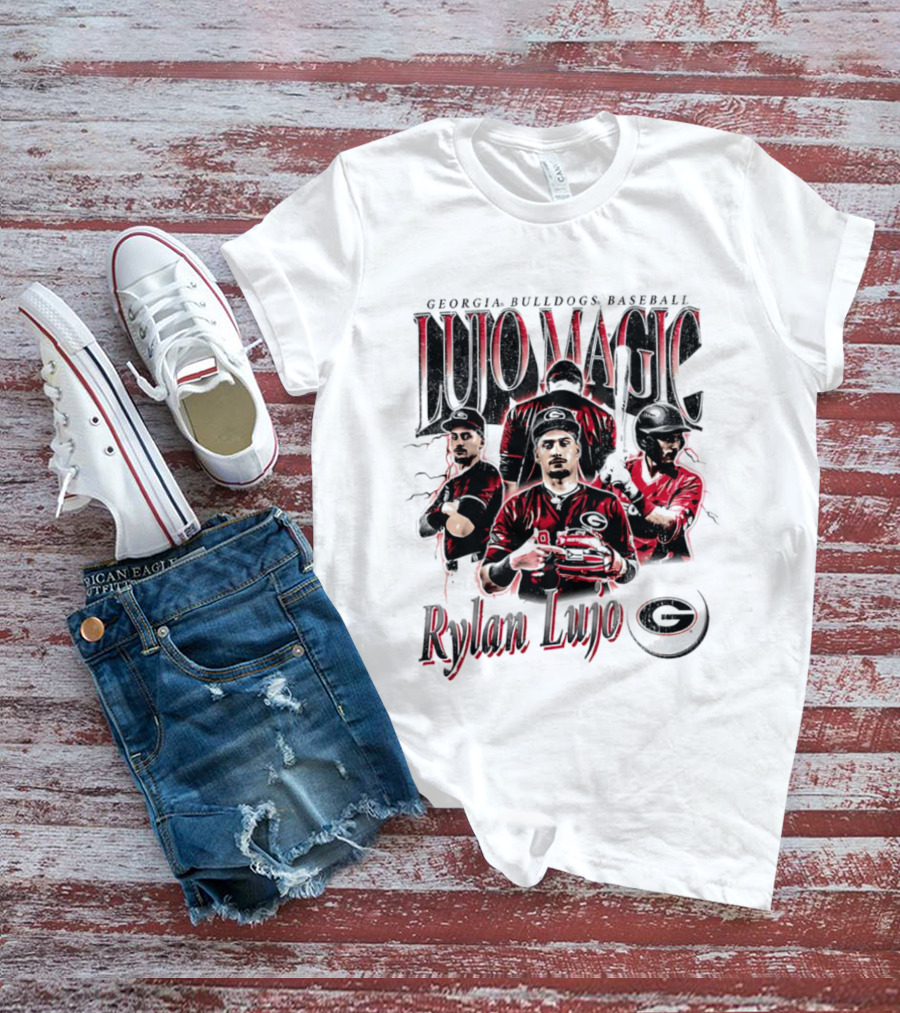 Georgia Bulldogs Baseball Lujo Magic Rylan Lujo T-Shirt