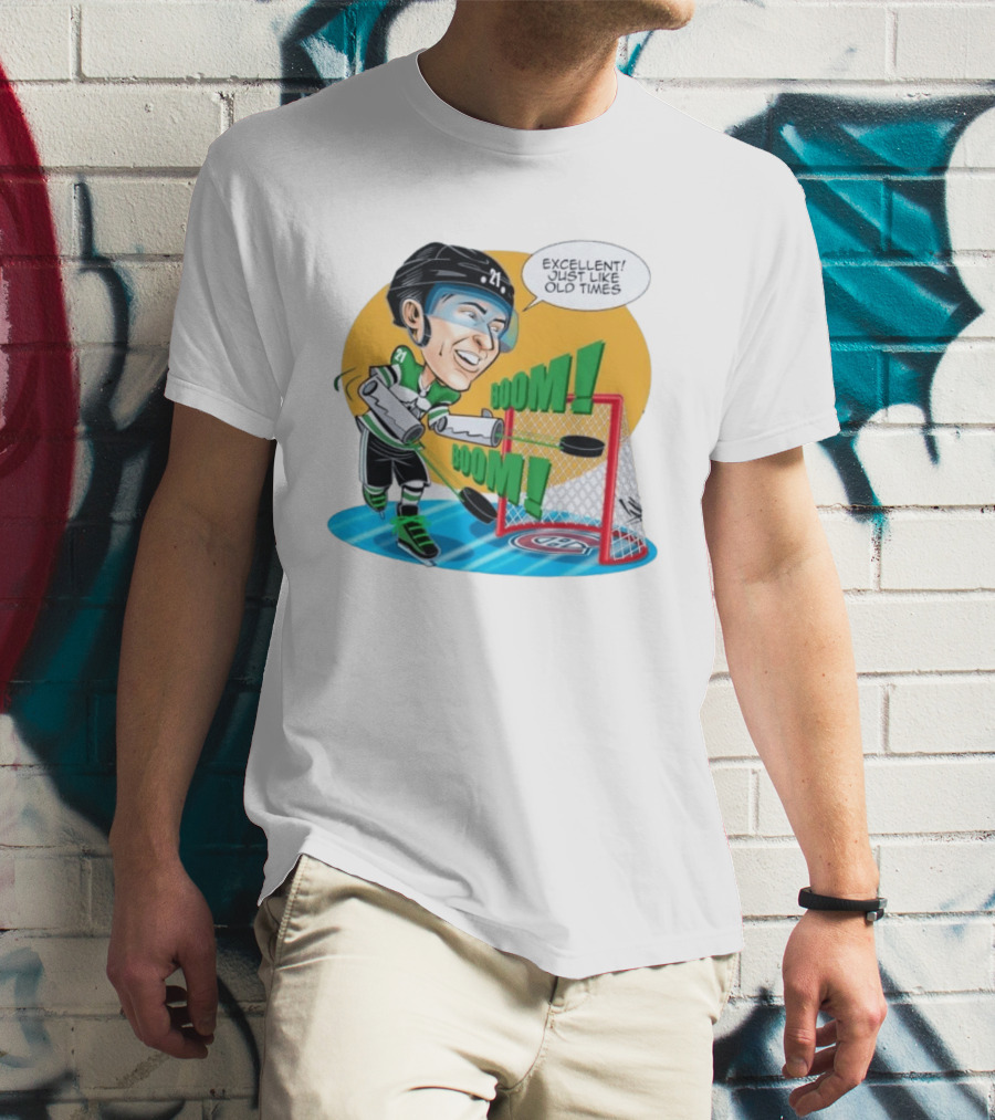 Jason Robertson Boom Excellent Just Like Old Times Hockey Goal T-Shirt