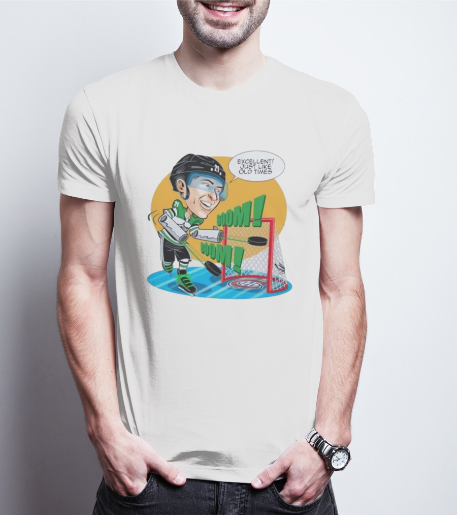 Jason Robertson Boom Excellent Just Like Old Times Hockey Goal T-Shirt