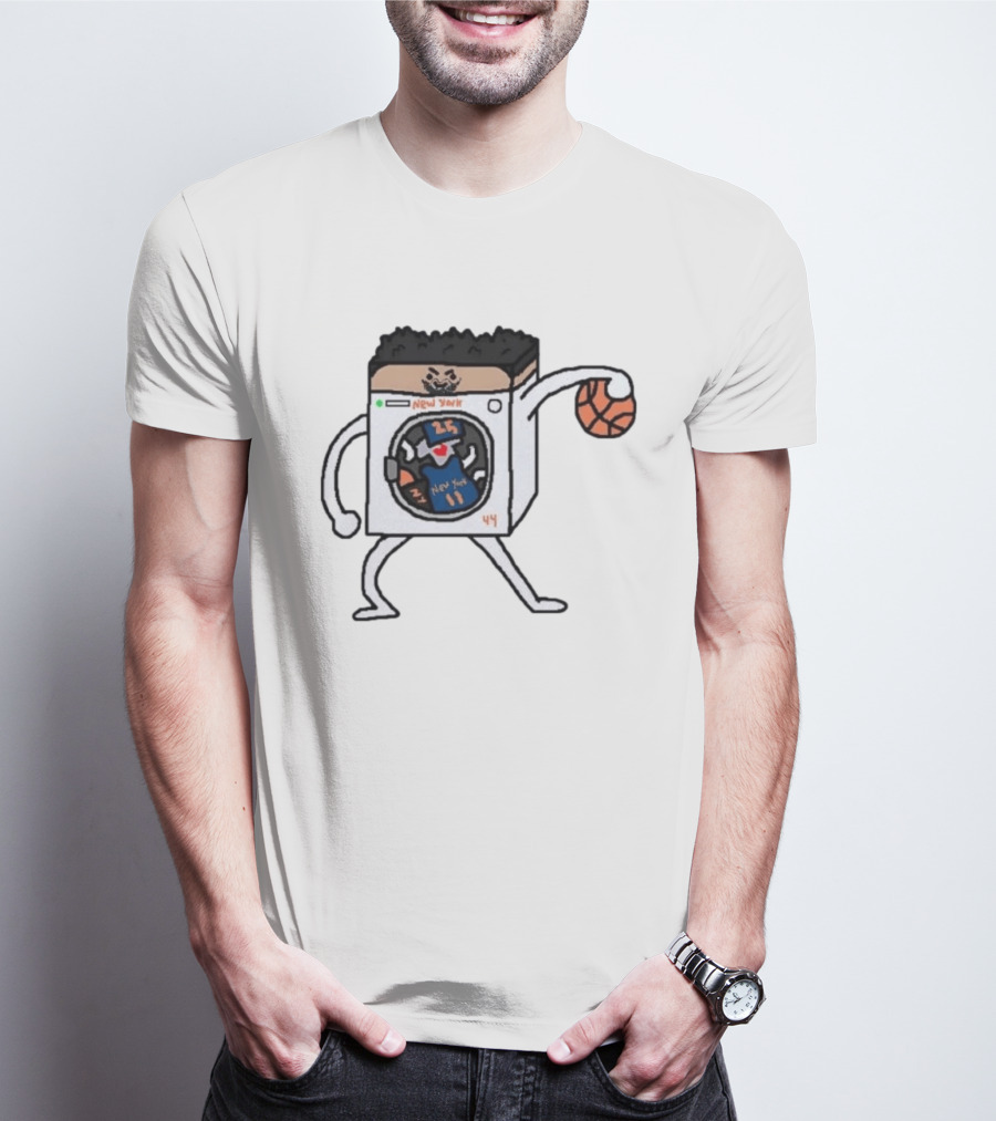Landry Shamet New York Washing Machine Basketball Play T-Shirt