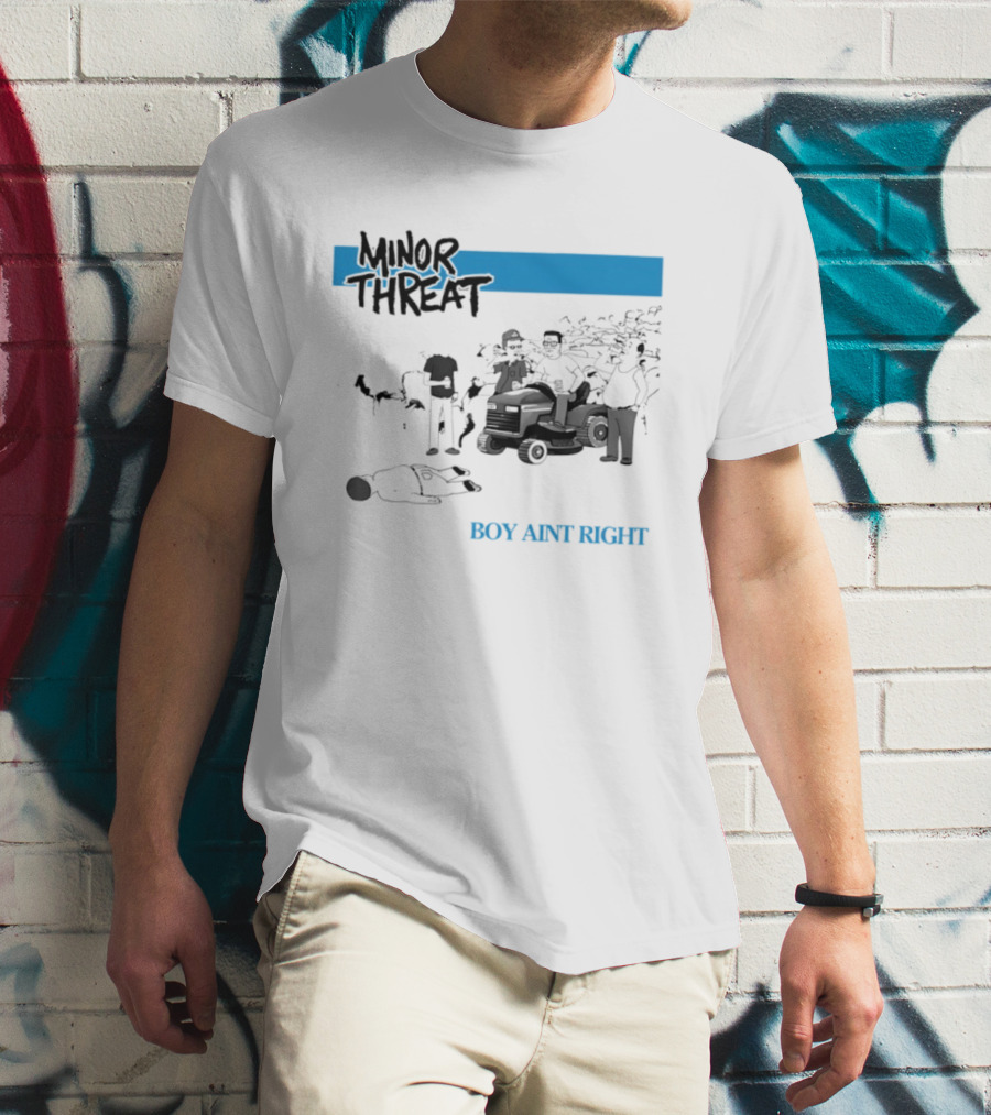 Minor Threat Boy Ain't Right Beer Mower Scene T-Shirt