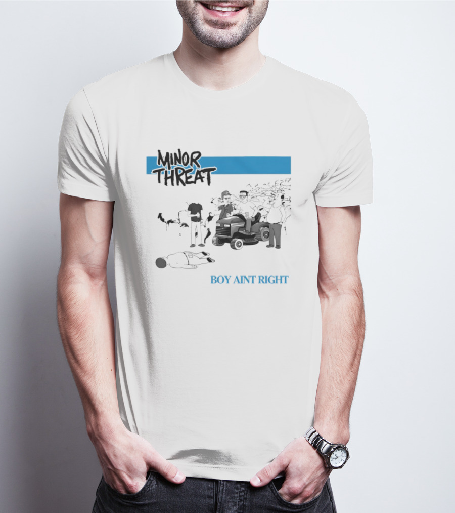 Minor Threat Boy Ain't Right Beer Mower Scene T-Shirt