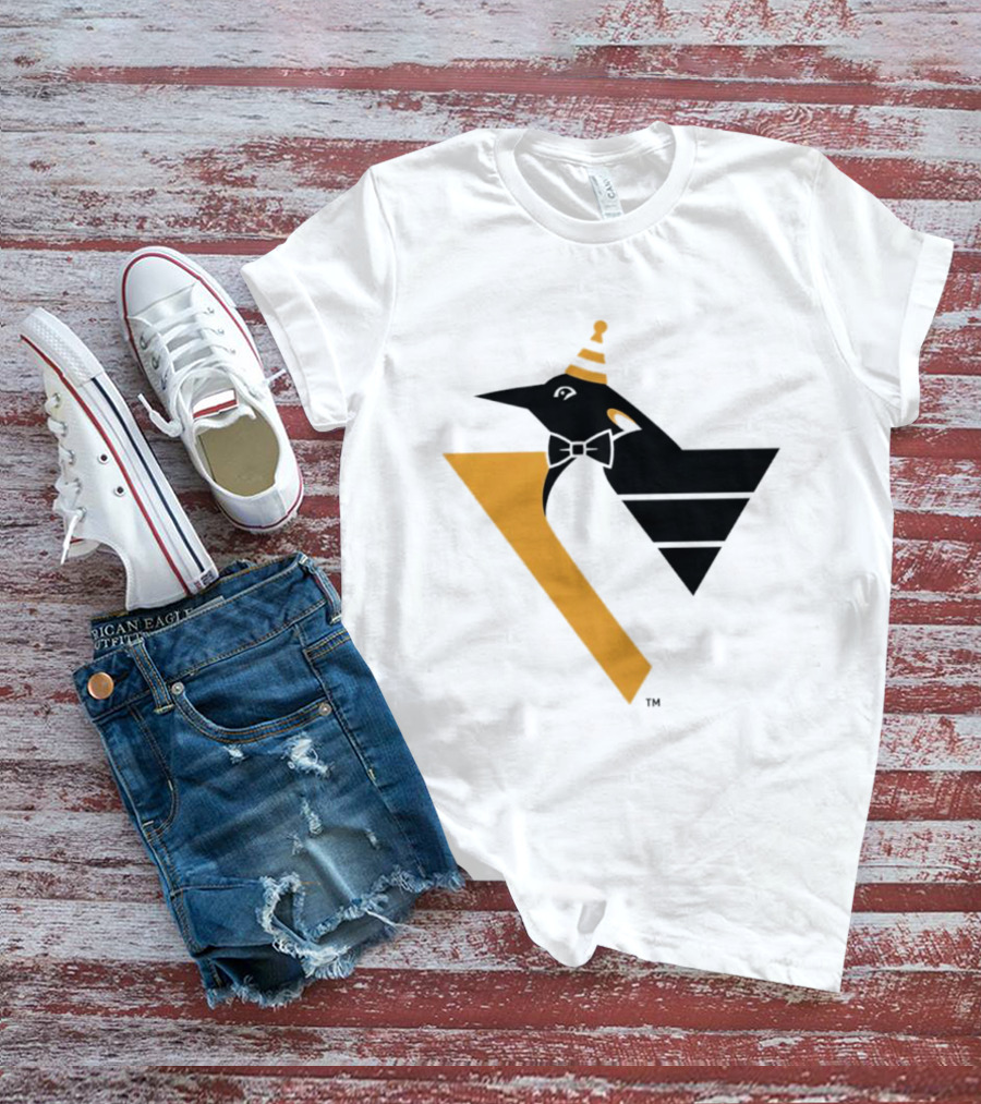 Pittsburgh Penguins Happy Birthday RoboPenguin NHL Party T-Shirt