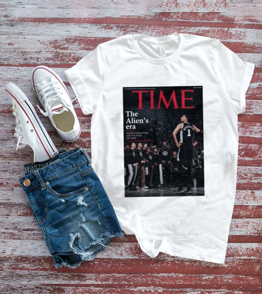 Victor Wembanyama The Alien's Era Time Spurs T-Shirt