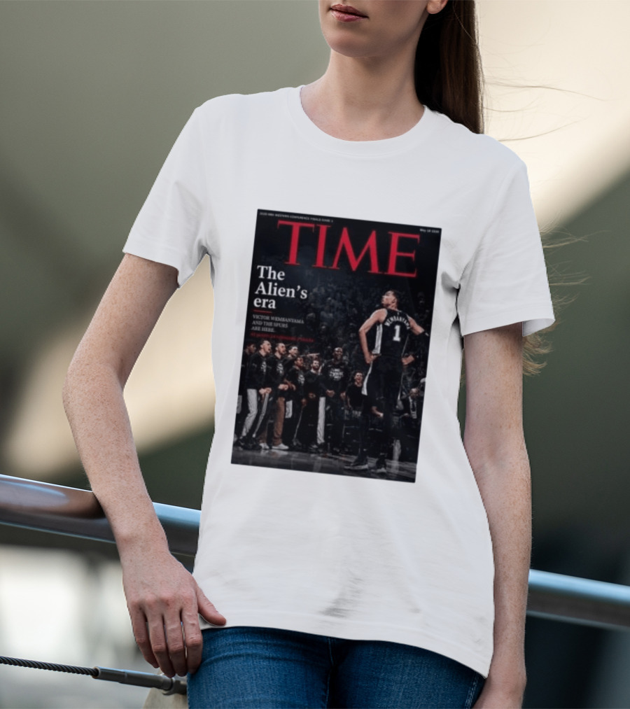 Victor Wembanyama The Alien's Era Time Spurs T-Shirt
