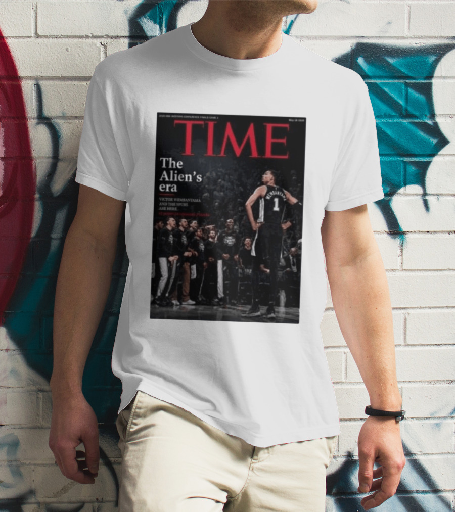 Victor Wembanyama The Alien's Era Time Spurs T-Shirt
