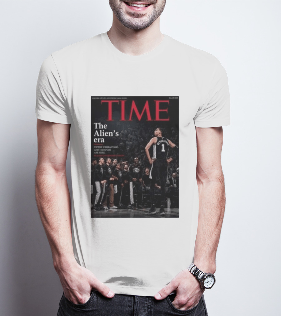 Victor Wembanyama The Alien's Era Time Spurs T-Shirt