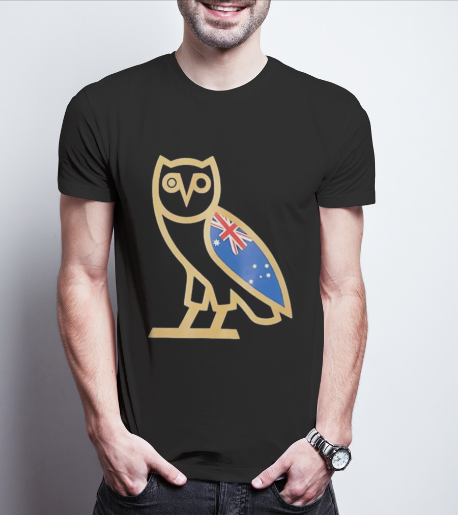 OVO Owl With Australia Flag T-Shirt